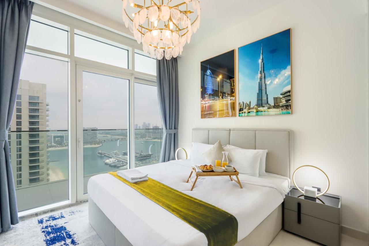 Livbnb Suites - 3 Bedroom With Private Beach Marina Skyline View Dubai Buitenkant foto